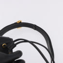 LOEWE Shoulder Bag Leather Black Gold Auth 197857-8