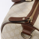 GUCCI GG Supreme Boston Bag PVC White Gold 193602 Auth 197858-10