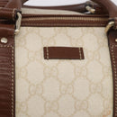 GUCCI GG Supreme Boston Bag PVC White Gold 193602 Auth 197858-19