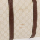 GUCCI GG Supreme Boston Bag PVC White Gold 193602 Auth 197858-2