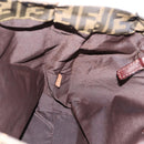 FENDI Zucca Canvas Tote Bag Nylon Brown Black Auth 197859A-17