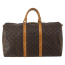 LOUIS VUITTON Monogram Keepall 50 Boston Bag M41426 LV Auth 197861-2