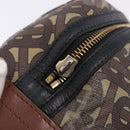 BURBERRY Waist Bag PVC Brown Gold Auth 197864-9