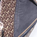 BURBERRY Waist Bag PVC Brown Gold Auth 197864-11