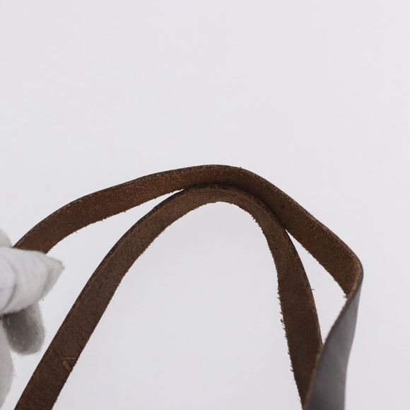 FENDI Zucca Canvas Tote Bag Nylon Brown Black Auth 197867