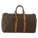 LOUIS VUITTON Monogram Keepall 50 Boston Bag M41426 LV Auth 197868-1