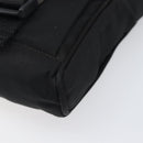 PRADA Shoulder Pouch Nylon Black Silver Auth 197869-9
