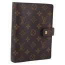 LOUIS VUITTON Monogram Agenda MM Day Planner Cover R20105 LV Auth 197870-1
