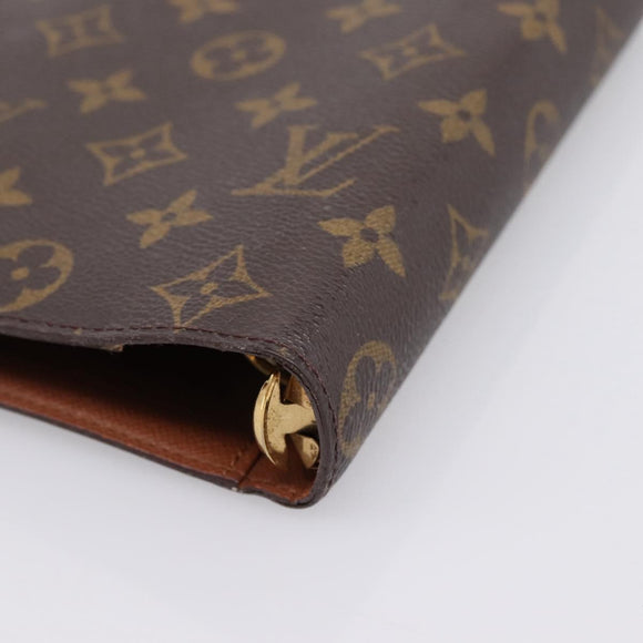 LOUIS VUITTON Monogram Agenda MM Day Planner Cover R20105 LV Auth 197870