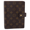 LOUIS VUITTON Monogram Agenda MM Day Planner Cover R20105 LV Auth 197870-13