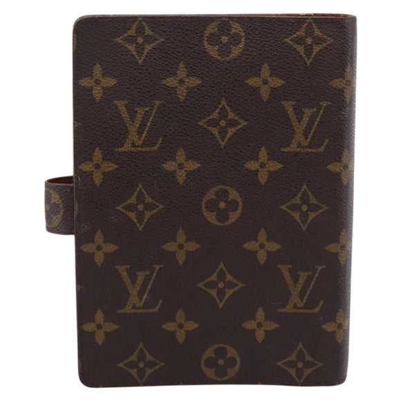 LOUIS VUITTON Monogram Agenda MM Day Planner Cover R20105 LV Auth 197870