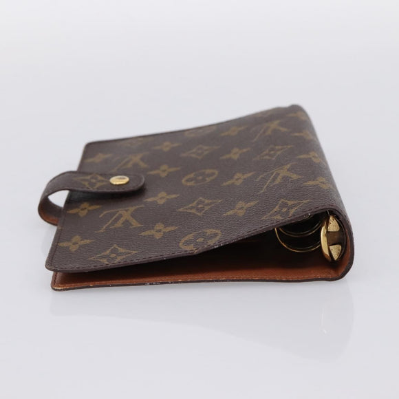 LOUIS VUITTON Monogram Agenda MM Day Planner Cover R20105 LV Auth 197870