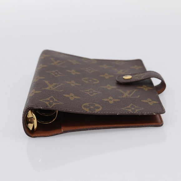 LOUIS VUITTON Monogram Agenda MM Day Planner Cover R20105 LV Auth 197870