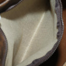 CELINE Macadam Canvas Boston Bag PVC Leather Brown Gold Auth 197871-24