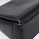 GUCCI Hand Bag Leather Black Gold Auth 197873-16