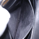GUCCI Hand Bag Leather Black Gold Auth 197873-11