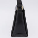 GUCCI Hand Bag Leather Black Gold Auth 197873-3