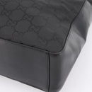 GUCCI GG Canvas Shoulder Bag Nylon Black Silver 001 3770 Auth 197874A-16