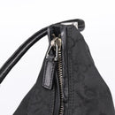 GUCCI GG Canvas Shoulder Bag Nylon Black Silver 001 3770 Auth 197874A-10