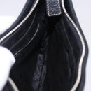 MCM Shoulder Bag Leather Black Silver Auth 197876-18