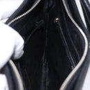 MCM Shoulder Bag Leather Black Silver Auth 197876-19