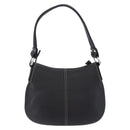 MCM Shoulder Bag Leather Black Silver Auth 197876-3