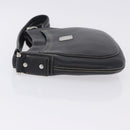 MCM Shoulder Bag Leather Black Silver Auth 197876-5