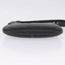 MCM Shoulder Bag Leather Black Silver Auth 197876-9