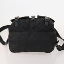 PRADA Backpack Nylon Black Silver Auth 197878-12