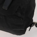 PRADA Backpack Nylon Black Silver Auth 197878-13