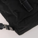 PRADA Backpack Nylon Black Silver Auth 197878-14