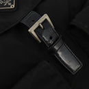 PRADA Backpack Nylon Black Silver Auth 197878-18