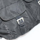 PRADA Backpack Nylon Black Silver Auth 197878-26