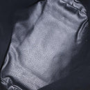 CELINE Macadam Canvas Shoulder Bag PVC Leather Black Gold Auth 197880V-10