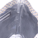 CELINE Macadam Canvas Shoulder Bag PVC Leather Black Gold Auth 197880V-20