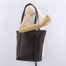 CELINE Macadam Canvas Shoulder Bag PVC Leather Black Gold Auth 197880V-24
