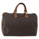 LOUIS VUITTON Monogram Speedy 35 Hand Bag M41524 LV Auth 197881-1