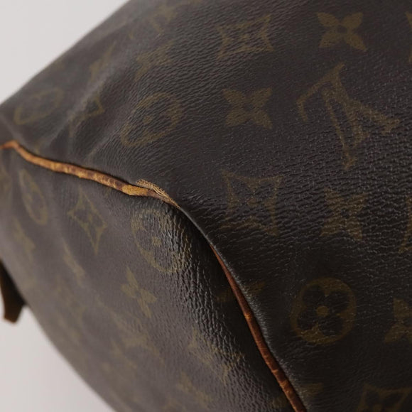 LOUIS VUITTON Monogram Speedy 35 Hand Bag M41524 LV Auth 197881