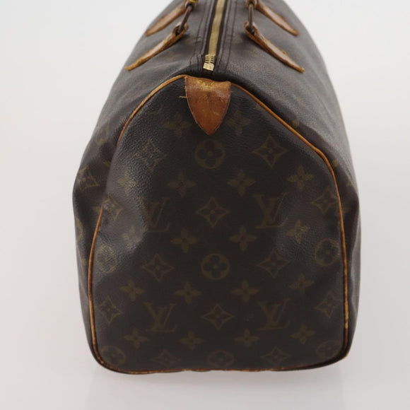 LOUIS VUITTON Monogram Speedy 35 Hand Bag M41524 LV Auth 197881