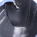 BALENCIAGA Everyday XXS Hand Bag Leather 2way Navy Silver 551815 Auth 197884V-21