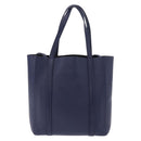 BALENCIAGA Everyday XXS Hand Bag Leather 2way Navy Silver 551815 Auth 197884V-2