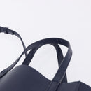BALENCIAGA Everyday XXS Hand Bag Leather 2way Navy Silver 551815 Auth 197884V-14