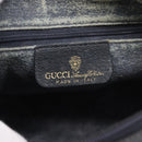 GUCCI GG Supreme Sherry Line Clutch Bag PVC Navy Gold 010 378 Auth 197885-15
