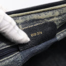 GUCCI GG Supreme Sherry Line Clutch Bag PVC Navy Gold 010 378 Auth 197885-21