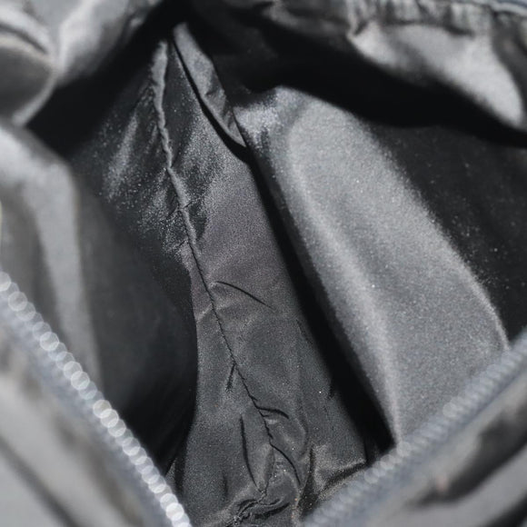 PRADA Shoulder Bag Nylon Black Silver Auth 197886