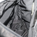 PRADA Shoulder Bag Nylon Black Silver Auth 197886-21