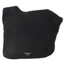 PRADA Shoulder Bag Nylon Black Silver Auth 197886-13