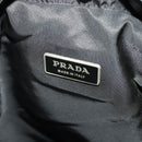 PRADA Shoulder Bag Nylon Black Silver Auth 197886-22