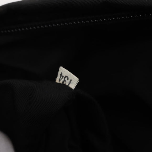 PRADA Shoulder Bag Nylon Black Silver Auth 197886