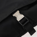 PRADA Shoulder Bag Nylon Black Silver Auth 197886-9